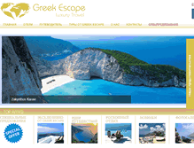 Tablet Screenshot of greek-escape.com